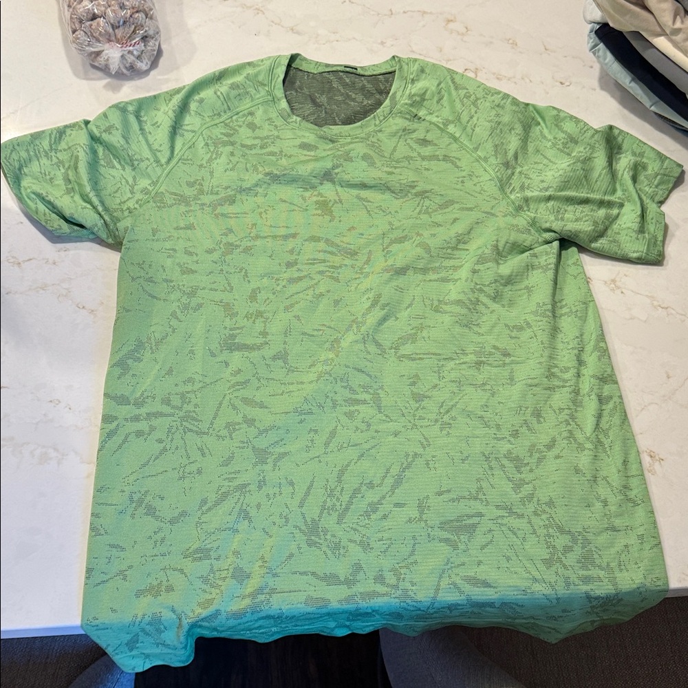 Green Lululemon Patterned T-Shirt